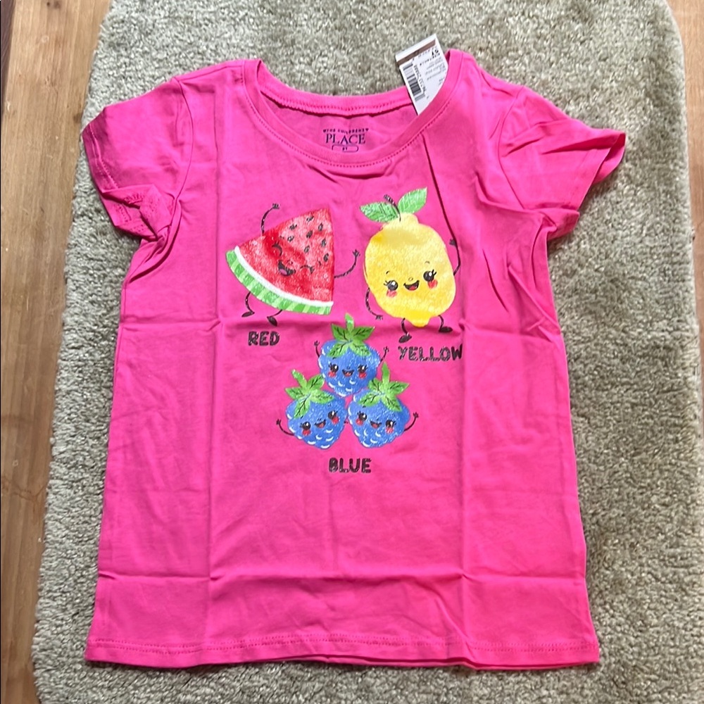 Girls size 5T pink fruit T-shirt the children’s place brand